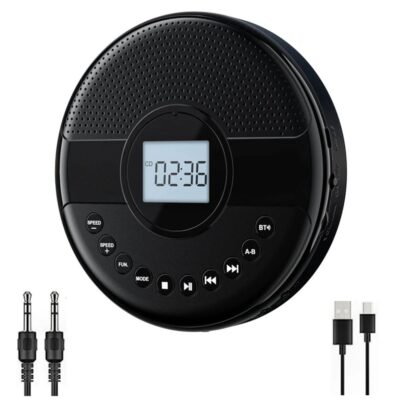 דיסקמן  נטען MP3 עם רמקול Bluetooth