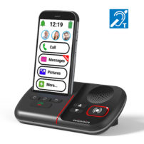 סמארטפון טלפון סלולרי למבוגרים ולכבדי שמיעה של חברת SwissVoice C50S