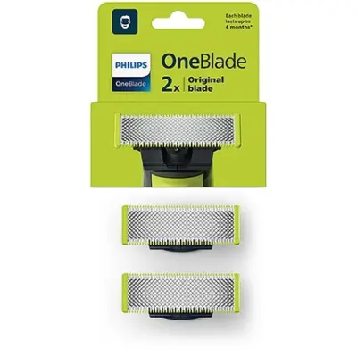סט 2 סכינים למכונת גילוח פיליפס  PHILIPS One Blade QP620/50 לגוף ופנים