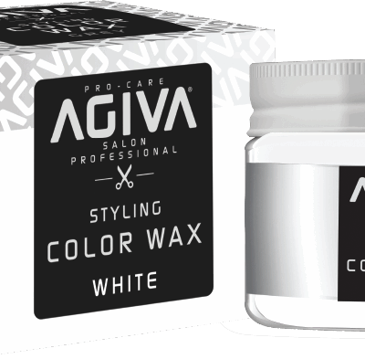 ווקס צבע לשיער בצבע לבן Agiva Hair Styling Color Wax White 120ml
