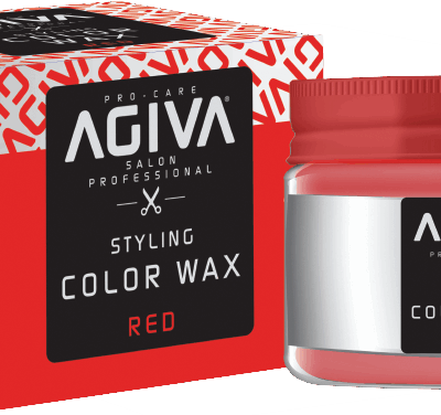 ווקס צבע לשיער בצבע אדום Agiva Hair Styling Color Wax Red 120ml