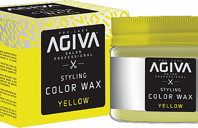 ווקס צבע לשיער בצבע צהוב Agiva Hair Styling Color Wax yellow 120ml