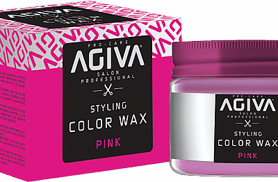 ווקס צבע לשיער בצבע ורוד Agiva Hair Styling Color Wax Pink 120ml