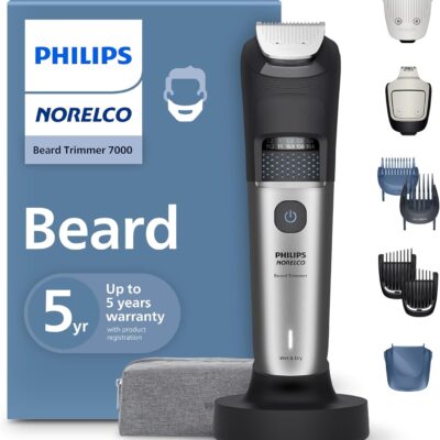 מכונת גילוח ותספורת זקן עם אוסף שיער וזיפים Philips BT7670/40