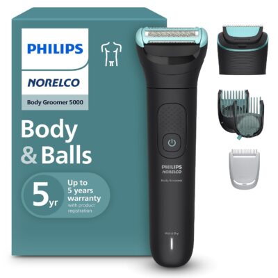 מכונת גילוח לגוף פיליפס החדשה Philips BG5490 Body Groomer כולל מסרקי דיוק ומיתכוונן