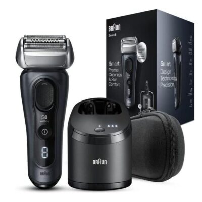 מכונת גילוח בראון סדרה 8 עם מתקן שטיפה Braun 8453CC