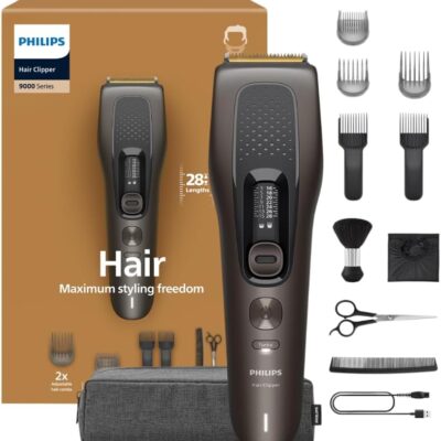 מכונת תספורת Philips Series 9000 HC9722/15 – להבי טיטניום ותספורת מדויקת